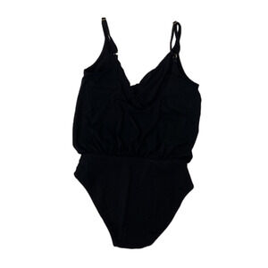 Gottex Womens V-Neck Blouson One Piece SwimSuit, Size 10